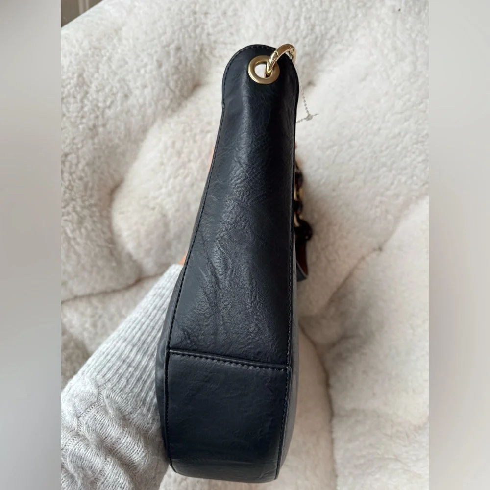 HandBag Black & Brown Faux Leather - Picture 6 of 8